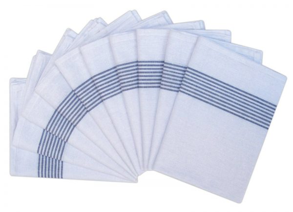 100% Cotton Kitchen Glass Cloths - White - Pack of 10 - quick-cleaning-supplies