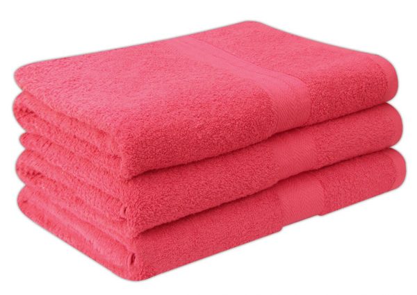 Deluxe 3 Piece 100% Supersoft Cotton Heavy Quality Bath Towels 580 Gsm - quick-cleaning-supplies